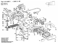 Bosch 0 601 592 960 Gho 3-82 Portable Planer 220 V / Eu Spare Parts